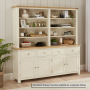 Marbury Cream Painted Extra Large 4 Drawer 4 Door Sideboard