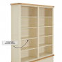 Marbury Cream Painted Grand Double Library Bookcase with 2 Drawers