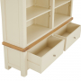 Marbury Cream Painted Grand Double Library Bookcase with 2 Drawers