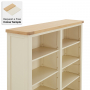 Marbury Cream Painted Grand Double Library Bookcase with 2 Drawers