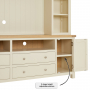 Marbury Cream Painted XXL Widescreen TV Media Storage Grand Wall Unit - Up to 60" TV Size