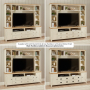 Marbury Cream Painted XXL Widescreen TV Media Storage Grand Wall Unit - Up to 60" TV Size