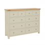 Marbury Cream Painted Extra Large Jumbo 10 Drawer Chest