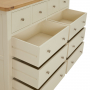 Marbury Cream Painted Extra Large Jumbo 10 Drawer Chest