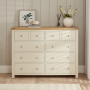 Marbury Cream Painted Extra Large Jumbo 10 Drawer Chest