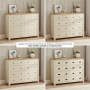 Marbury Cream Painted Extra Large Jumbo 10 Drawer Chest