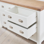 Cheshire White Painted Large Wide 6 Drawer Chest of Drawers