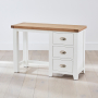 Cheshire White Painted 3 Drawer Pedestal Dressing Table