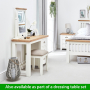 Cheshire White Painted 3 Drawer Pedestal Dressing Table