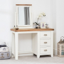 Cheshire White Pedestal Dressing Table with Mirror set