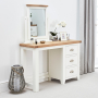 Cheshire White Pedestal Dressing Table with Mirror set