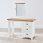 Cheshire White Pedestal Dressing Table with Mirror set