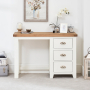 Cheshire White Painted 3 Drawer Pedestal Dressing Table