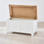 Cheshire White Painted Blanket Bedding Storage Box