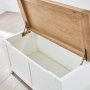 Cheshire White Painted Blanket Bedding Storage Box