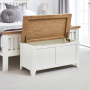 Cheshire White Painted Blanket Bedding Storage Box