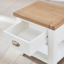 Cheshire White Painted 1 Drawer Lamp Side Table