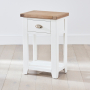 Cheshire White 1 Drawer Small Console Telephone Table