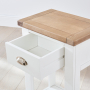 Cheshire White 1 Drawer Small Console Telephone Table