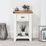 Cheshire White 1 Drawer Small Console Telephone Table