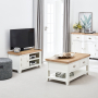 Cheshire White Painted Small TV Unit - Up to 45" TV Size