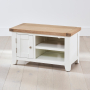 Cheshire White Painted Small TV Unit - Up to 45" TV Size