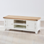 Cheshire White Painted Medium Widescreen TV Unit - Up to 60" TV Size