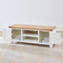 Cheshire White Painted Medium Widescreen TV Unit - Up to 60" TV Size