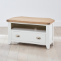 Cheshire White Painted Corner TV Unit - Up to 50" TV Size