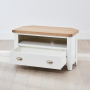 Cheshire White Painted Corner TV Unit - Up to 50" TV Size