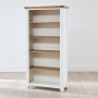 Cheshire White Painted Large Tall Bookcase with 4 Adjustable Shelves