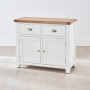 Cheshire White Painted Medium 2 Drawer 2 Door Sideboard