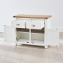 Cheshire White Painted Medium 2 Drawer 2 Door Sideboard