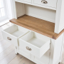 Cheshire White Painted 2 Door Glazed Dresser Sideboard