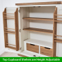 Cheshire White Double Kitchen Larder Pantry Cupboard