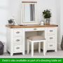 Cheshire White Twin Pedestal Dressing Table with Stool Set