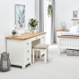 Cheshire White Twin Pedestal Dressing Table with Stool Set