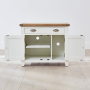 Cheshire White Painted Hideaway Computer Desk