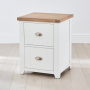 Cheshire White Painted 2 Drawer Filing Cabinet