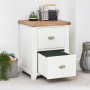 Cheshire White Painted 2 Drawer Filing Cabinet