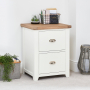 Cheshire White Painted 2 Drawer Filing Cabinet