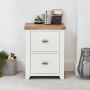 Cheshire White Painted 2 Drawer Filing Cabinet