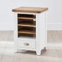 Cheshire White Painted Hi-Fi Media Stand Shelf Unit