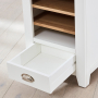 Cheshire White Painted Hi-Fi Media Stand Shelf Unit