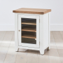 Cheshire White Painted Glazed Hi-Fi Media Cabinet Unit