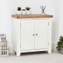 Cheshire White Painted Small 2 Door Cupboard