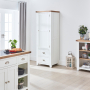 Cheshire White Painted Kitchen Large Single Larder Pantry Cupboard