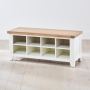 Cheshire White Hallway Shoe Storage Bench