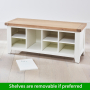 Cheshire White Hallway Shoe Storage Bench