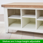 Cheshire White Hallway Shoe Storage Bench